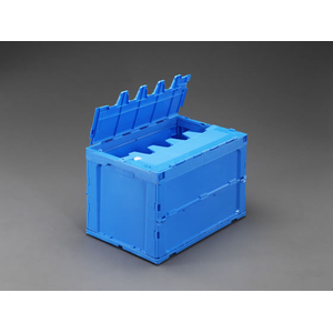 三甲 649×440×419mm／92.9L折畳コンテナ(蓋付 3個 FCJ873L-EA506AA-9A-イメージ2