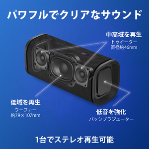 SONY ワイヤレスポータブルスピーカー オフホワイト SRS-ULT50 W-イメージ5