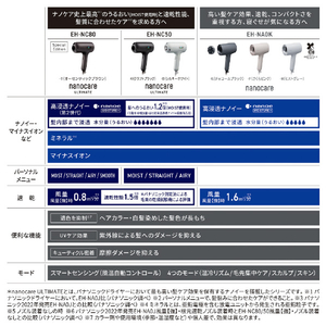 パナソニック ナノケアドライヤー チャコールブラック EH-NA0K-K-イメージ14