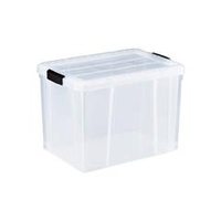 トラスコ中山 TRUSCO　クリアライトボックス　47L　透明 TCR-02D