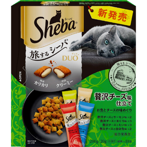 マースジャパンリミテッド シーバ デュオ 旅するシーバ 贅沢チーズ味仕立て お魚とチーズの味めぐり 200g(20g×10袋) ｼ-ﾊﾞﾃﾞﾕｵﾀﾋﾞｻｶﾅﾁ-ｽﾞ200G-イメージ1