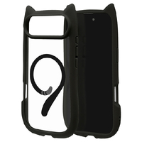 ラスタバナナ iPhone Air用MIMI 猫耳ケース TPU×PC 磁力充電対応 ブラック 9078IP5CHPMBK