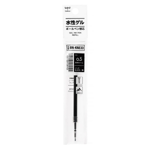 トンボ鉛筆 水性ゲルボールペン 0.5mm 替芯 黒 FCE483V-BN-KNE33-イメージ2
