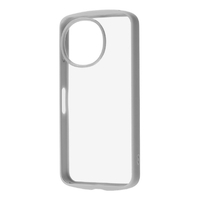 レイ・アウト AQUOS sense10/sense9用Puffull 耐衝撃 バンパー ハイブリッドケース グレー RT-AQM6CMD1/GR