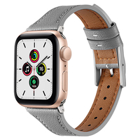 GAACAL Apple Watch Series 1-9/SE1-2/Ultra 2 [42/44/45/49mm]用「きれいめアッシュ」PUレザーバンド グレー W00264GYB