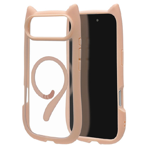 ラスタバナナ iPhone Air用MIMI 猫耳ケース TPU×PC 磁力充電対応 スモーキーピンク 9079IP5CHPMSPK-イメージ1