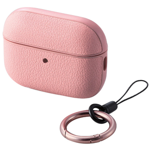エレコム AVA-AP4PLCPN AirPods Pro(第2世代)用ソフトレザーケース