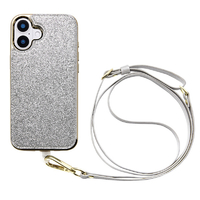 ユニケース iPhone 16 Plus用Cross Body Case Duo シャインシルバー UNI-CSIP24L-2CBSS