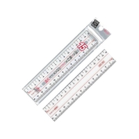 共栄プラスチック メタクリル両切直線定規 15cmA-2515 FC971WK-4605523