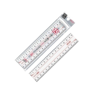 共栄プラスチック メタクリル両切直線定規 15cmA-2515 FC971WK-4605523-イメージ1