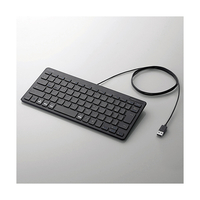 エレコム 有線薄型ミニキーボード ブラック TK-FCP096BK