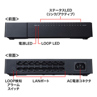 サンワサプライ LAN-GIGAP1602BK ギガビット対応スイッチング