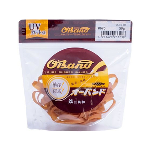 共和 輪ゴム オーバンド 透明袋 #670 アメ 50g FC912SZ-GSA-N-037-イメージ1