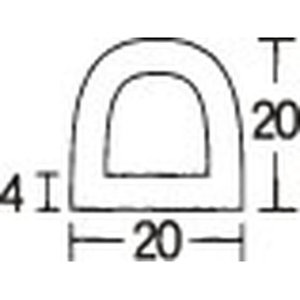 エスコ 20×20×330mm [粘着付]スポンジ FCJ692H-EA983FK-1-イメージ2
