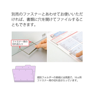 プラス 個別フォルダー A4ヨコ バイオレット 10枚 F719023-87062-イメージ6