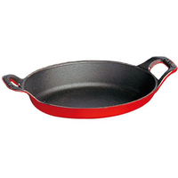 STAUB ストウブ オーバルスタッカブルディッシュ 21cm チェリー 40509-896 FC662LE-1897010