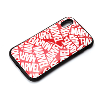 PGA iPhone XR用 ハイブリッドタフケース MARVEL ロゴ/レッド PG-DCS504MVL