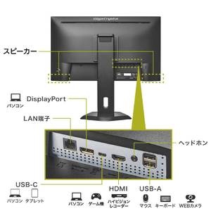 I・Oデータ webOS Hub搭載27型ゲーミングモニター GigaCrysta LCD-GDQ271JAWOS-イメージ3