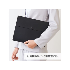 リヒトラブ Noir×noir ポケットホルダー A4タテ 黒 FCV2542-F5907-イメージ5