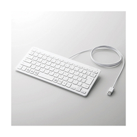エレコム 有線薄型ミニキーボード ホワイト TK-FCP096WH
