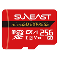 SUNEAST 最大読込速度：890MB/s最大書込速度750MB/s microSD Express Card SE-MSE256G20P1F
