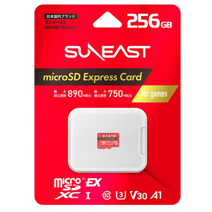 SUNEAST 最大読込速度：890MB/s最大書込速度750MB/s microSD Express Card SE-MSE256G20P1F-イメージ2