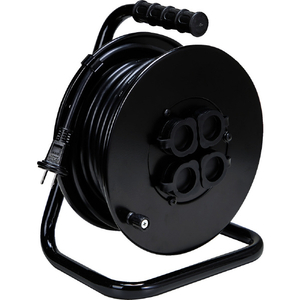 トラスコ 電工ドラム ジェネラルリール１５ｍ 屋外用 AC100V ODL-15MBK-イメージ1