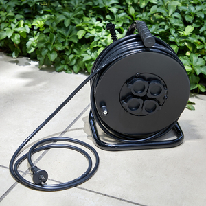 トラスコ 電工ドラム ジェネラルリール１５ｍ 屋外用 AC100V ODL-15MBK-イメージ2