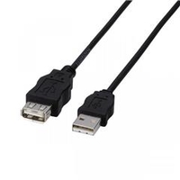 エレコム エコUSB延長ケーブル(1．5m) ブラック USB-ECOEA15