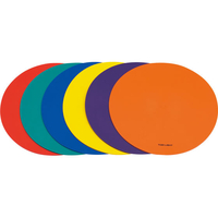 トーエイライト TOEI LIGHT トーエイライト/アクティブプレースポット 丸形 赤・青・黄・緑・紫・オレンジ 6枚1組 FCJ744B-B7140A