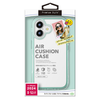 PGA iPhone 16用エアクッションケース ミント PG-24APTA04GR