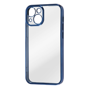レイアウト iPhone 13 mini用Perfect Fit メタリックケース ブルー RT-P30PFC2/AM-イメージ1