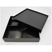 パックスタイル 重箱 黒漆貼箱 8寸四ツ仕切 40個 FC331SH-00654711