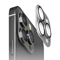 PGA iPhone 15 Pro/15 Pro Max用カメラフルプロテクター アルミ/シルバー PG-23BCLG10SV
