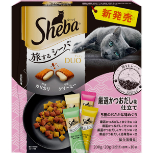 マースジャパンリミテッド シーバ デュオ 旅するシーバ 厳選かつおだし味仕立て 5種のおさかな味めぐり 200g(20g×10袋) ｼ-ﾊﾞﾃﾞﾕｵﾀﾋﾞｶﾂｵ5ｼﾕｻｶﾅ200G-イメージ1