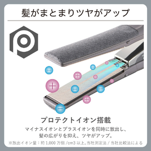 テスコム プロフェッショナル プロテクトイオン ストレートアイロン スモーキーグレー NIS500B-H-イメージ3