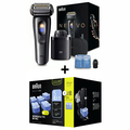 ブラウン 4枚刃シェーバー+洗浄液カードリッジ5個パック グラフファイトダスク ECｾﾝﾖｳNEVO11010CCCR5CR