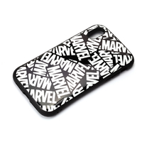 PGA iPhone XR用 ハイブリッドタフケース MARVEL ロゴ/ブラック PG-DCS505MVL