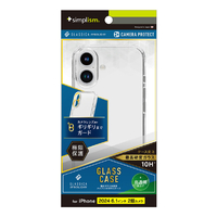 トリニティ iPhone 16用[GLASSICA Solid] 超精密設計 背面ガラスケース クリア TR-IP24M2-CGSL-PCCCL