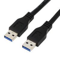 アイネックス USB3．0ケーブル(A-A) 1．5m ブラック U30AAMM15