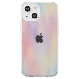 AKAN iPhone 14用ソフトクリアケース パステル ピンク AK23506I14-イメージ1