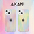 AKAN iPhone 14用ソフトクリアケース パステル ピンク AK23506I14-イメージ2