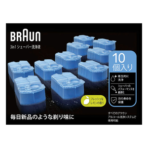 ブラウン 4枚刃シェーバー+洗浄液カードリッジ10個パック グラフファイトダスク ECｾﾝﾖｳNEVO11010CCCR10-イメージ3