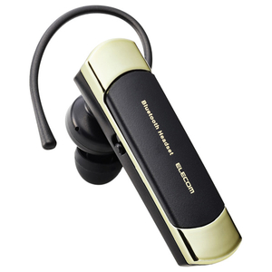 エレコム 耳掛け型 Bluetooth(R)ワイヤレスヘッドセット ゴールド LBT-HS21MPGD2-イメージ1