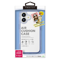 PGA iPhone 16用エアクッションケース ブルーベリー PG-24APTA06BL