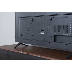 アイリスオーヤマ 高耐荷重テレビ転倒防止ワイヤー ブラック FCJ268U-KTBW-600-イメージ3