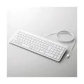 エレコム 有線薄型コンパクトキーボード ホワイト TK-FCP097WH