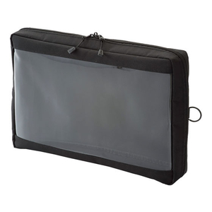 リヒトラブ SMART FIT クリヤーボックスポーチ A4 ブラック FC58723-F7585-24-イメージ1