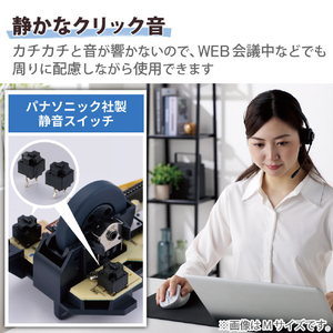 エレコム 静音 2．4GHz無線マウス 5ボタン Sサイズ EX-G ホワイト M-XGS30DBSKWH-イメージ4