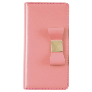 LAYBLOCK iPhone XR用ケース Ribbon Classic Diary ベビーピンク LB13506I61-イメージ1